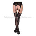 Sexy ladies cheap nylon black silk tube stockings in stock